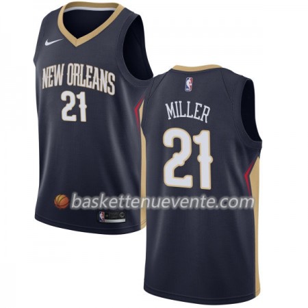 Maillot Basket New Orleans Pelicans Darius Miller 21 Nike 2017-18 Navy Swingman - Homme